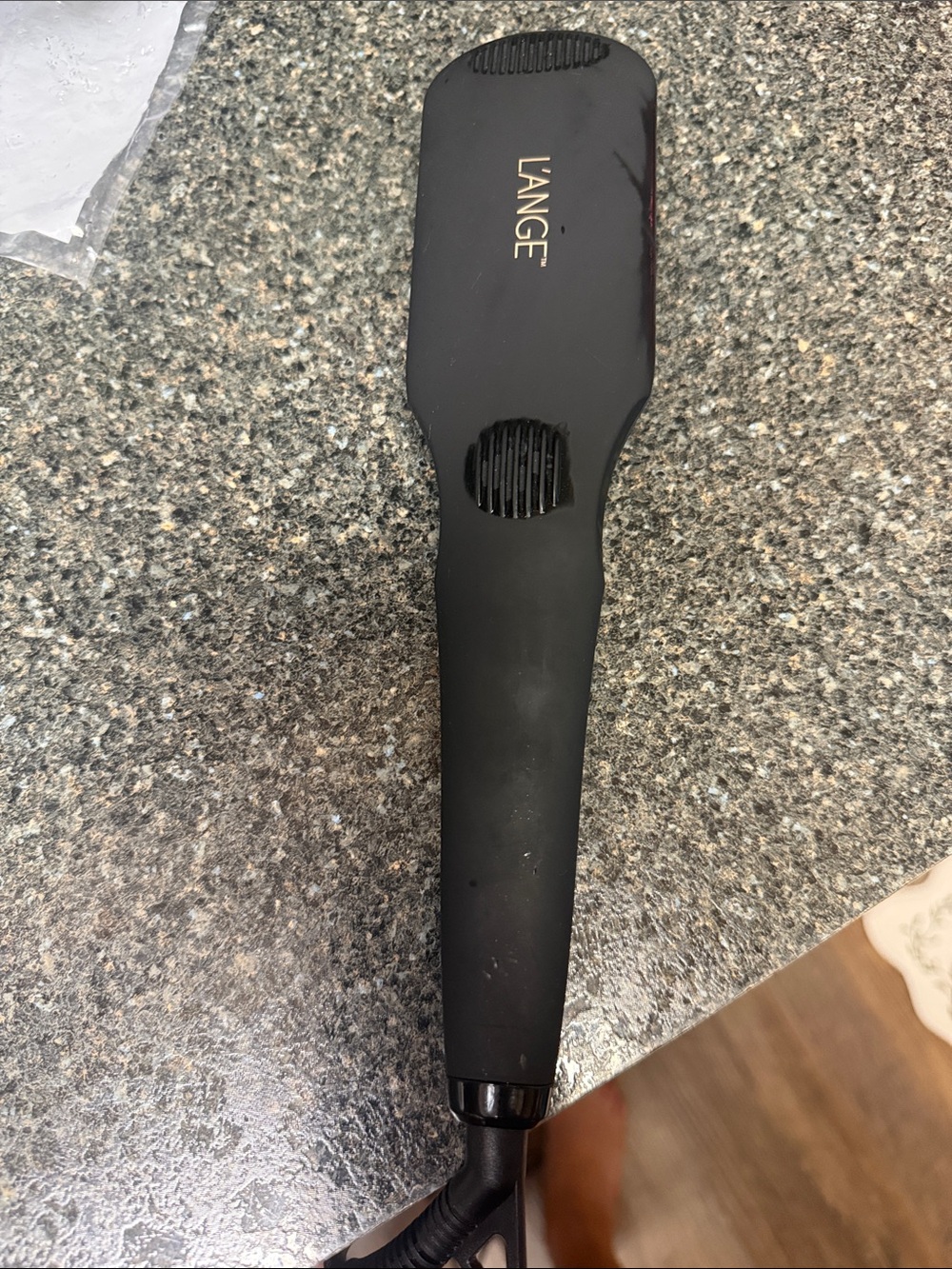 L'ANGE Black Ceramic Flat Iron Hair Straightener